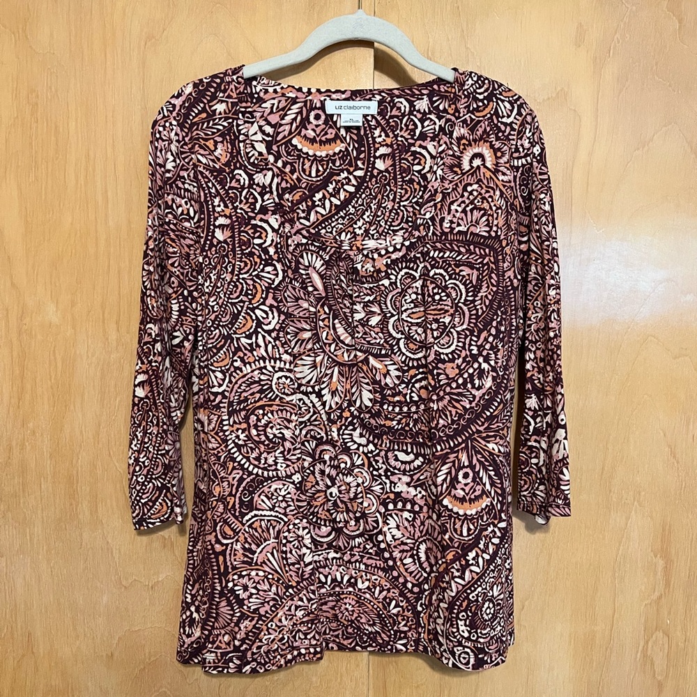 XL Liz Claiborne long sleeve tee
